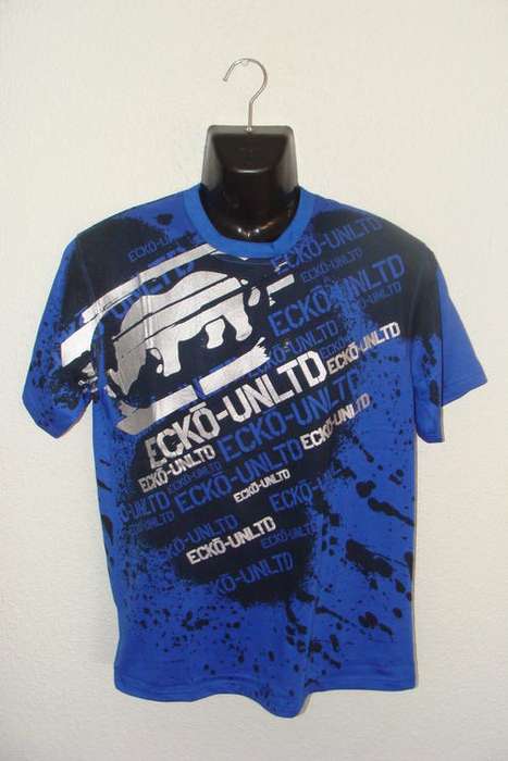Mens ECKO UNLTD T Shirt Large Slim Fit