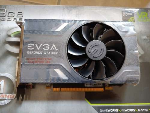 EVGA GeForce GTX 1060 GAMING, 03G-P4-6160-KR, 3GB GDDR5, ACX 2.0 (Single Fan)