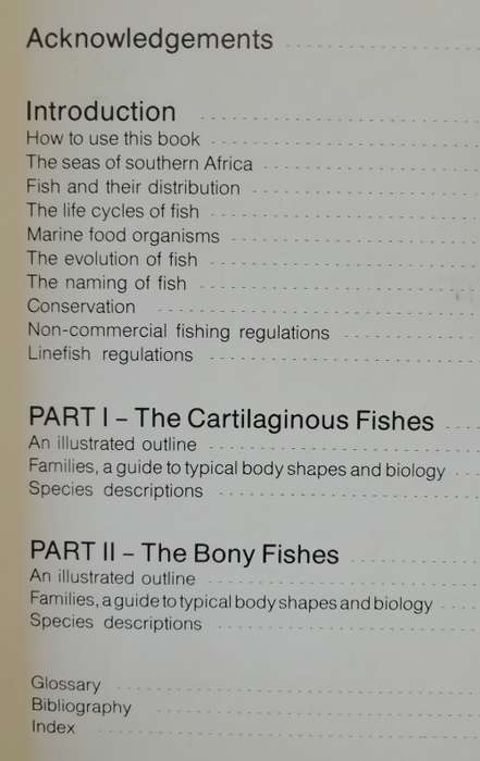 A Guide to the Common Sea Fishes of Southern Africa - Rudy van der Elst.