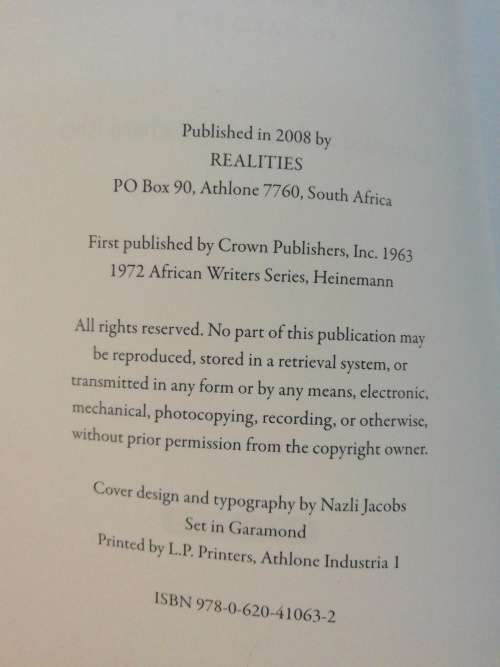 Quartet / Compiled and Edited by Richard Rive.