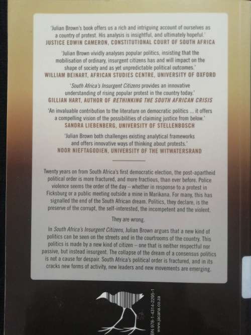 South Africa`s Insurgent Citizens / Julia Brown