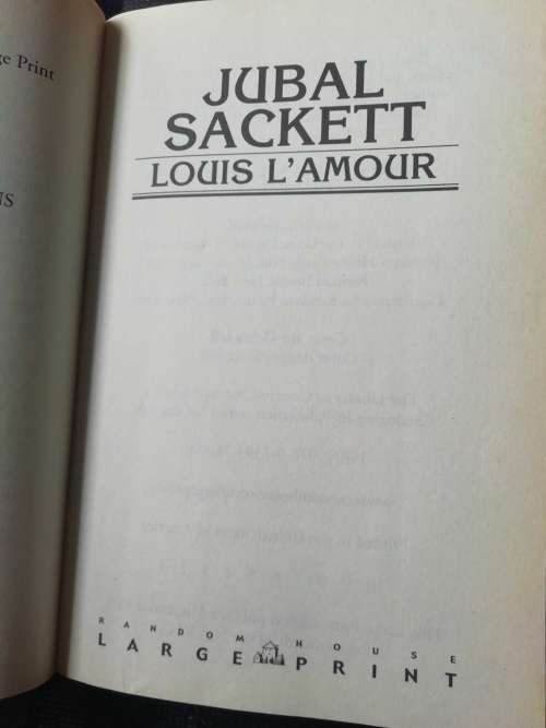 Jubal Sackett / Louis L`Amour (Large Print)