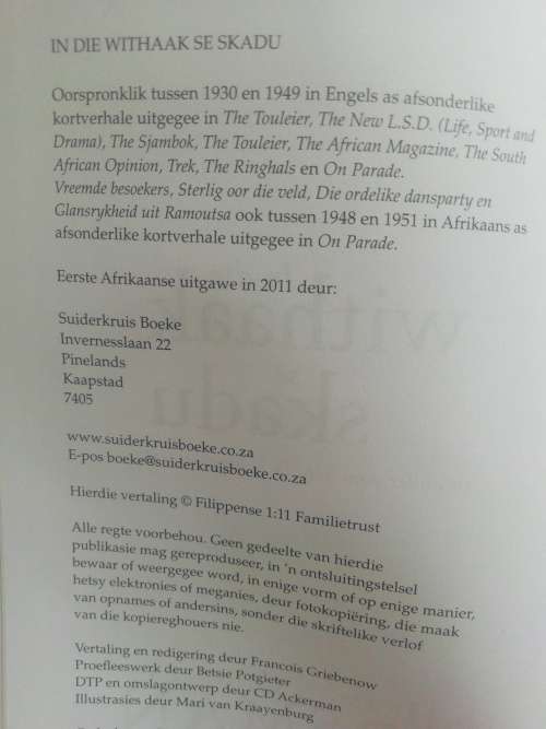 In die withaak se skadu / Herman Charles Bosman