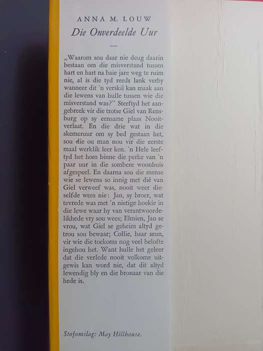 die ONVERDEELDE UUR / Anna M. Louw