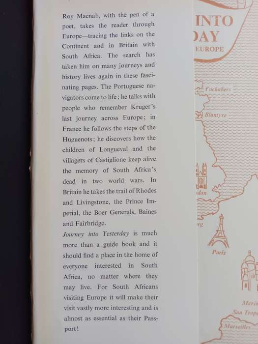 JOURNEY INTO YESTERDAY: South African Milestones in Europe / Roy Macnab