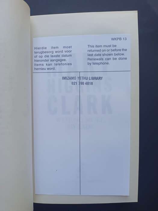 Weep no more, my lady / Mary Higgins Clark