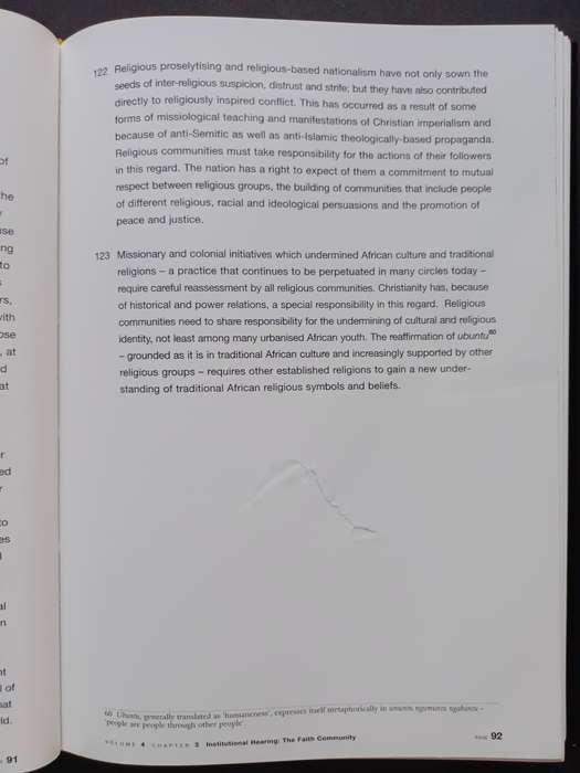 TRUTH AND RECONCILIATION COMMISSION OF SOUTH AFRICA REPORT Vol. 1-4