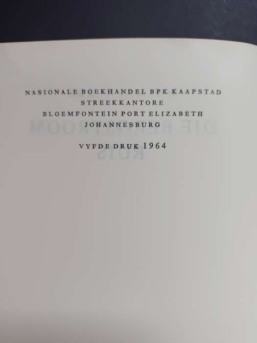 DIE BERGSTROOM RUIS / D. F. MALHERBE