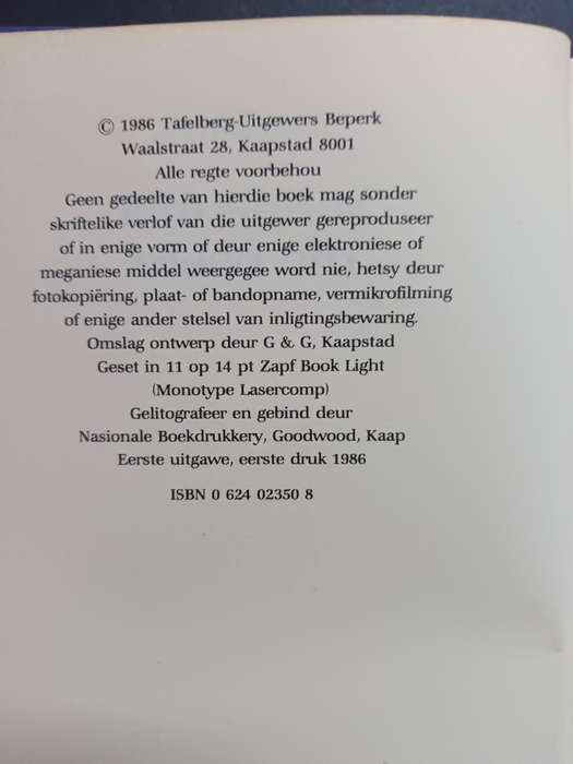Sonde Met Die Boere / A. F. Kriel