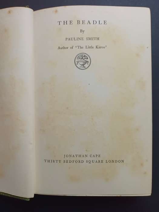 THE BEADLE / Pauline Smith (1927 Third Impression)