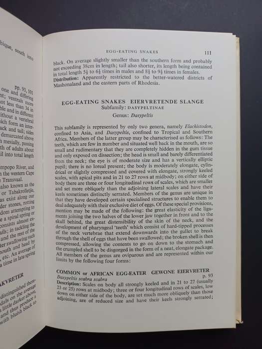 A Field Guide to the SNAKES of Southern Africa / V.F.M. FitzSimons