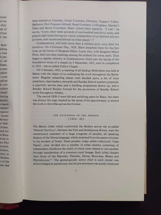 The Journal of William Shaw: Edited by W. D. Hammond-Tooke