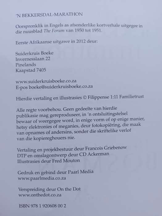 `n Bekkersdal-Marathon en ander Voorkamer stories / Herman Charles Bosman