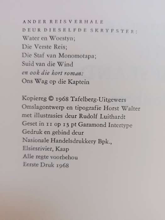 Swerwer in die Herfsland / Elsa Joubert