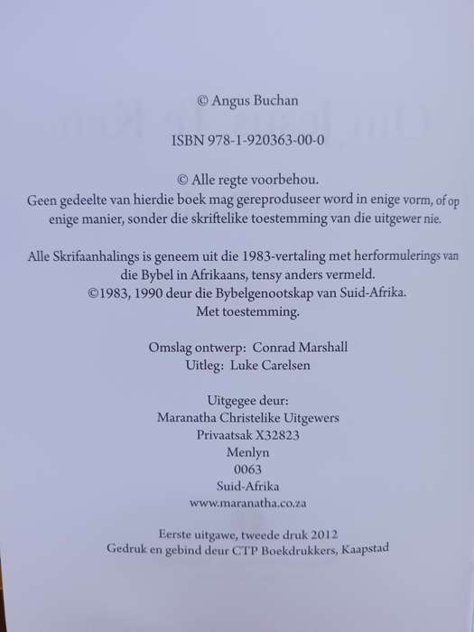 Om Jesus Te Ken / Angus Buchan