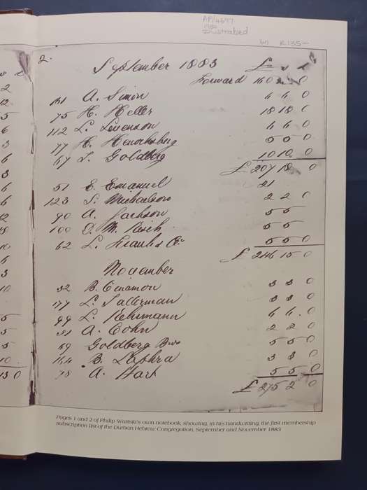The Durban United Hebrew Congregation Centenary 1884-1984