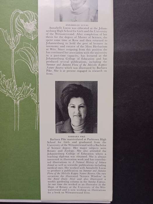 WILD FLOWERS OF THE WITWATERSRAND / ANNABELLE LUCAS AND BARBARA PIKE(Signed by Artist)