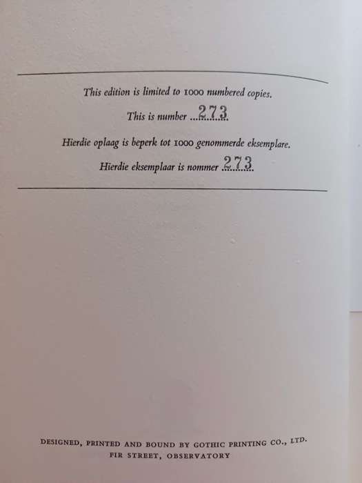 Libraries and People / Biblioteke en Mense : R. F. M. Immelman (Limited Edition)