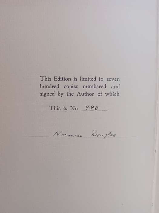 IN THE BEGINNING / Douglas, Norman (Limited edition & signed)