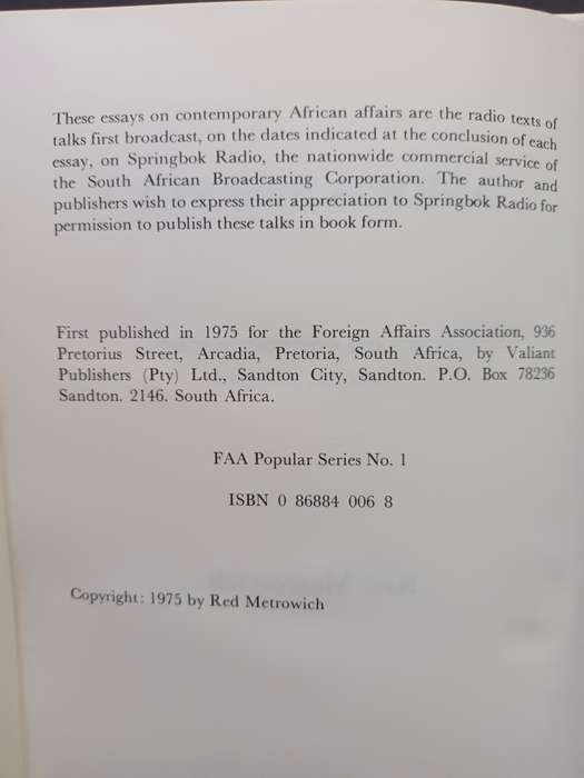 Africa Survey / Red Metrowich