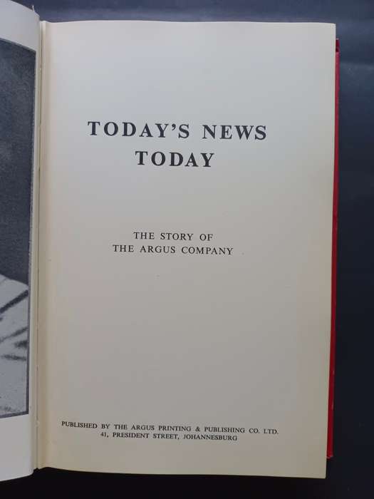 Today`s News Today The Story of Argus Company / Eric Rosenthal