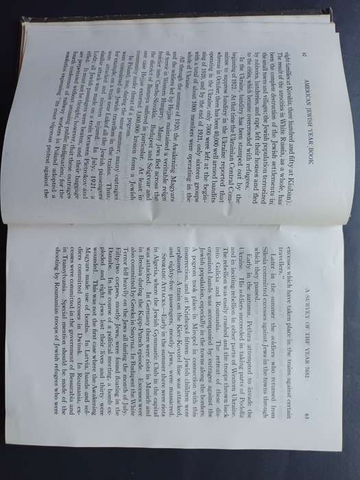 The American Jewish Year Book 5683, September 23, 1922 to September 10, 1923  Schneiderman, Harry