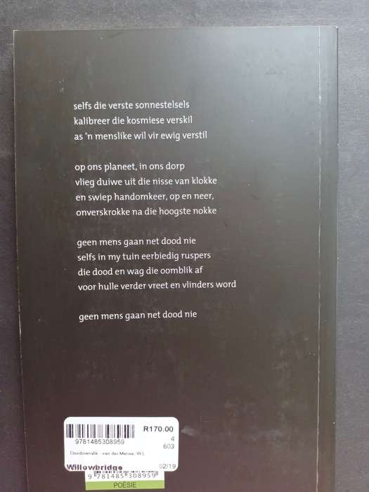 Doodmenslik / WL van der Merwe