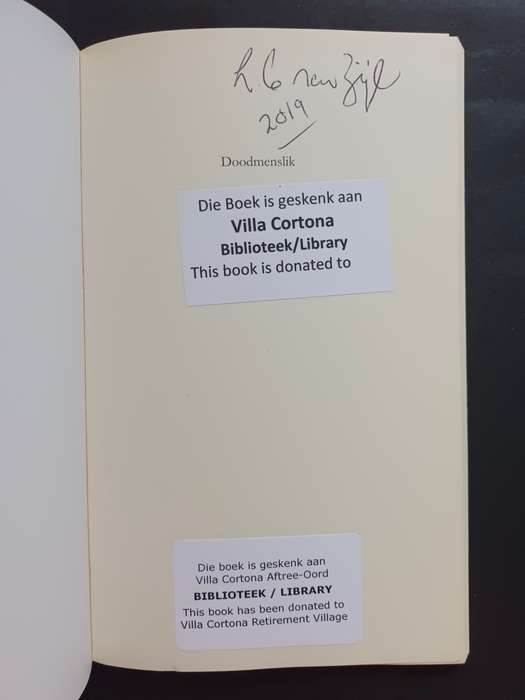 Doodmenslik / WL van der Merwe