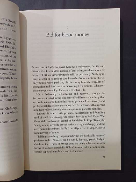 BLOOD MONEY: The Cyril Karabus story / Suzanne Belling
