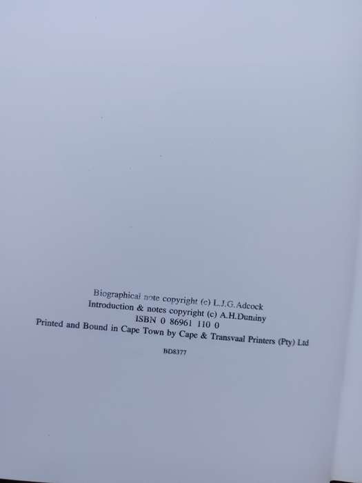The Reminiscences of Richard Paver: Edited by A. H. Duminy with L. J. G. Adcock