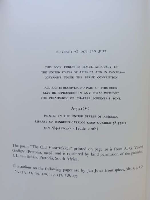BACKGROUND IN SUNSHINE: Memories of South Africa / Jan Juta