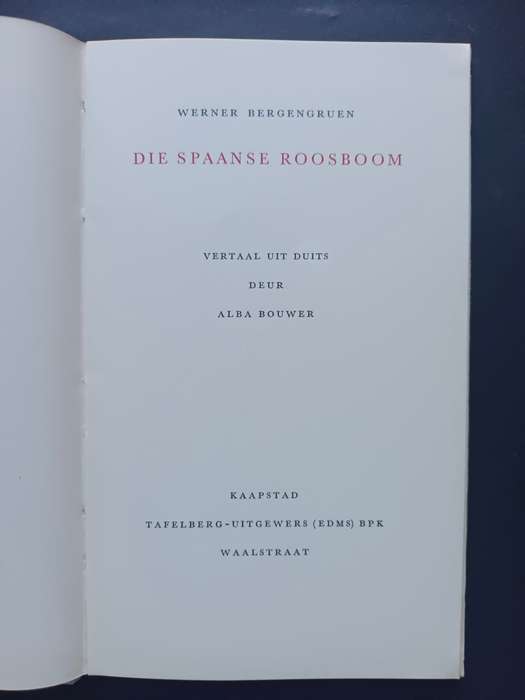 Die Spaanse Roosboom / Werner Bergengruen