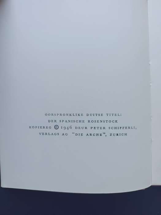 Die Spaanse Roosboom / Werner Bergengruen
