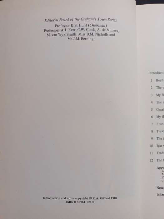 The Reminiscences of John Montgomery / Edited by A. Giffard