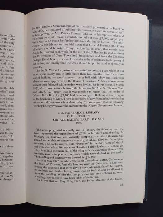 DIE SUID-AFRIKAANSE BIBLIOTEEK:THE SOUTH AFRICAN LIBRARY 1818-1968 / C. PAMA