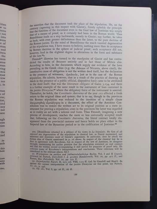 STIPULATION AND THE THEORY OF CONTRACT BY PROFESSOR SALVATORE RICCOBONO (1957)
