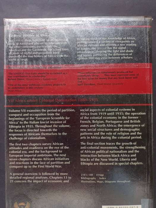 VII Africa under Colonial Domination 1880-1935 (General History of Africa) / A. ADU BOAHEN