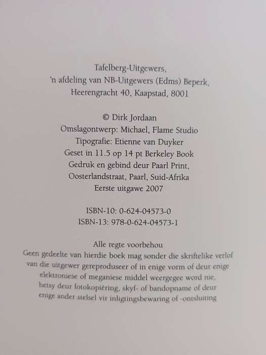 Die Jakkalssomer / Dirk Jordaan