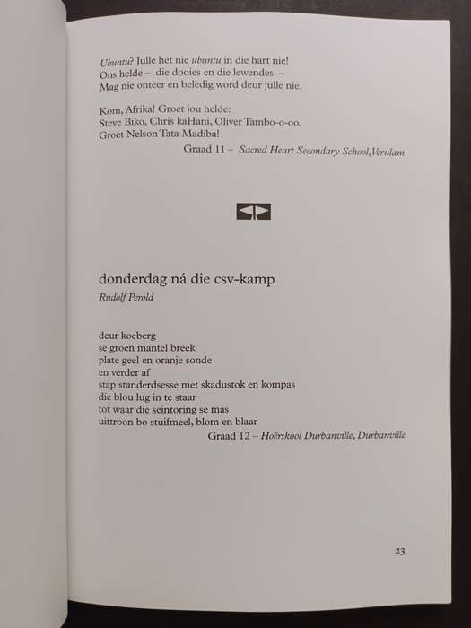 ek, 'n lewende pyl / Jong Suid-Afrikaanse Skrywers 2