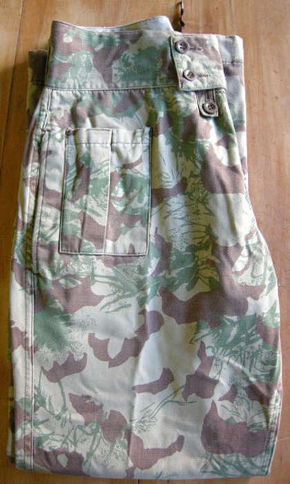 SAP Camo Trousers Label Reads: Marburg MNFR 1981 Size 92-79 Trousers S.A.P. All Buttons Intact