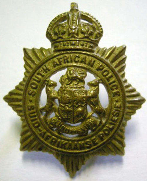 South African Police / Suid Afrikaans Poliesie Collar Badge Marked Firmin London Owen 1904