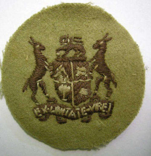 WWII Sergeant Major Class II Rank Insignia Embroidered on Felt