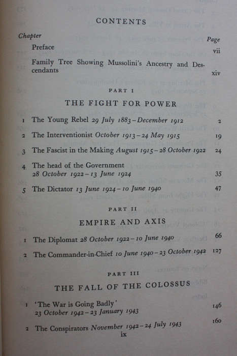 Benito Mussolini, A Biography by Christopher Hibbert