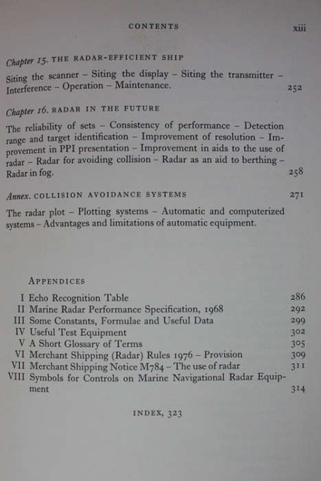 The Use of Radar at Sea edited by Captain FJ Wylie (Fifth Revised Edition)
