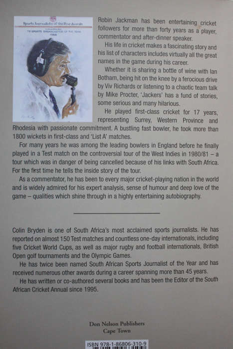 Jackers: A Life in Cricket by Robin Jackman with Colin Bryden