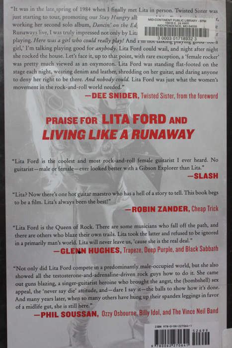 Living Like a Runaway: A Memoir by Lita Ford