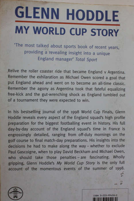 Glenn Hoddle: My World Cup Story by Glenn Hoddle SIGNED COPY