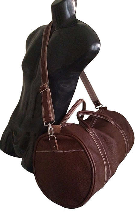 Latest Stylish Design - 100% Genuine Leather High Quality Handcrafted, Travel, Gym Bag - Unisex