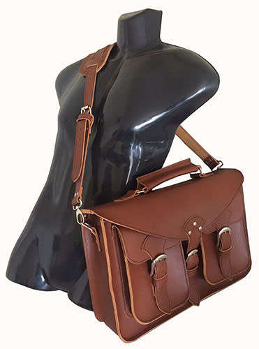 Genuine Leather Briefcase,Handbag Fits up to 15 Inch Laptop, Apple, iPad, Macbook, Computer & Tablet