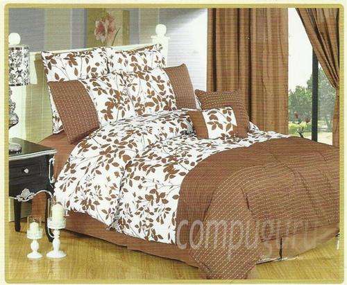Queen Size High Quality Embroidered Comforter -12 Piece Set - @R1